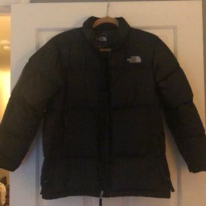 Black Puffy North Face Jacket